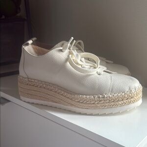 ANTONIO MELANI Cream Espadrille Sneakers
